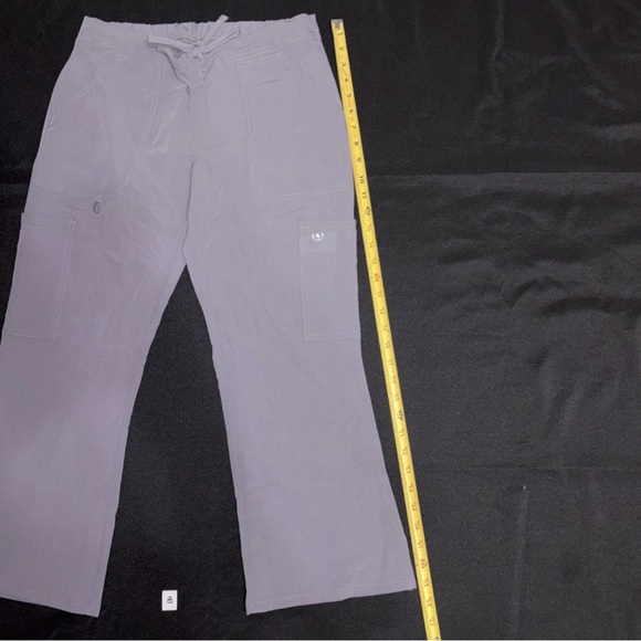 AllHeart Size Extra Small-P Unisex Drawstring Scrub Pants Straight Leg Gray - Picture 5 of 8